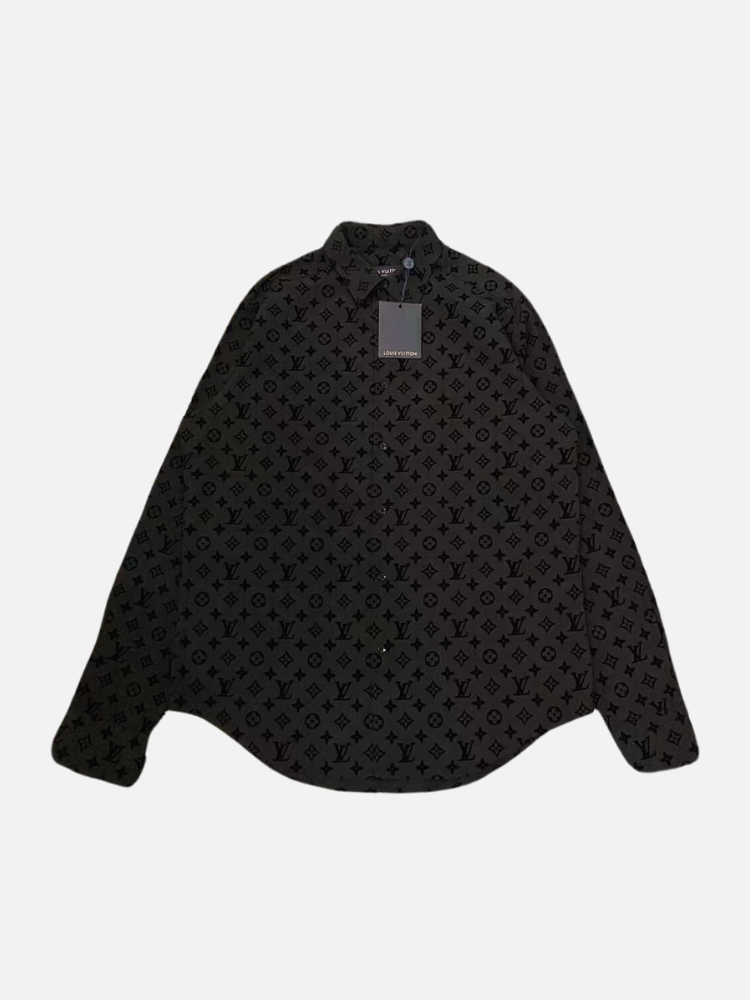 Shop Louis Vuitton MONOGRAM Button-down Monogram Long Sleeves