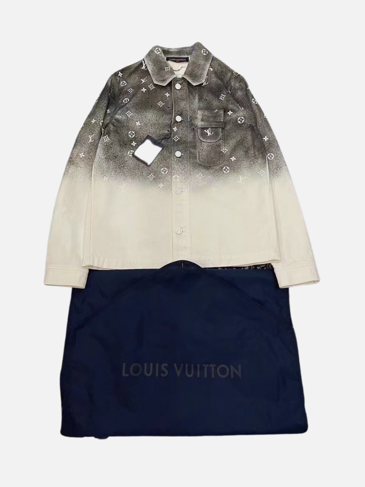 Louis Vuitton Monogram Denim Gradient Shawl, Blue, One Size