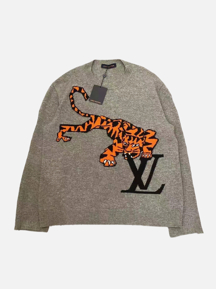 Louis Vuitton Tiger Intarsia Pullover