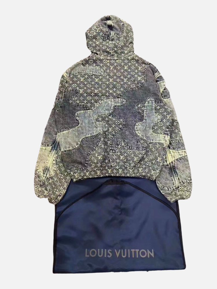 Louis Vuitton Monogram Jacquard Zip-Up Denim Jacket