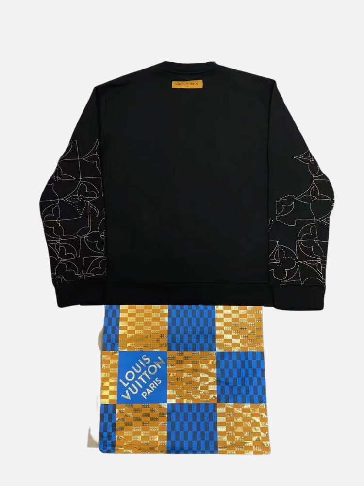LOUIS VUITTON Louis Vuitton 23SS 1AAT62 LV Music Line Embroidered Crew Neck  Sweat Trainer [Superb Good Condition] [Used]