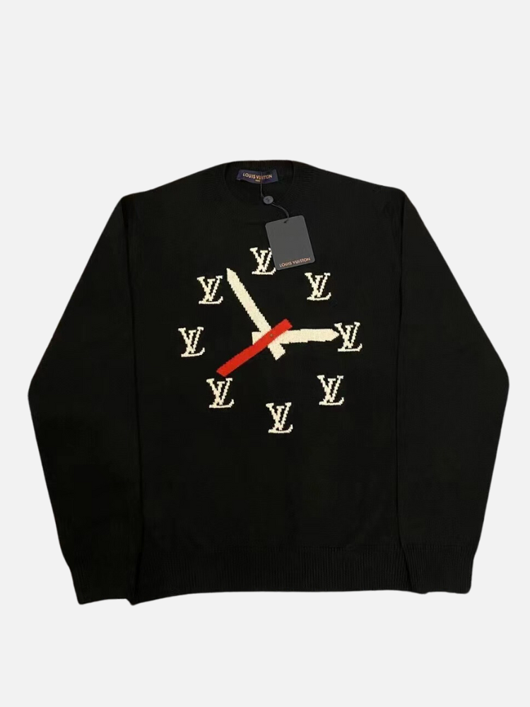 Louis Vuitton Clock Intarsia Sweater